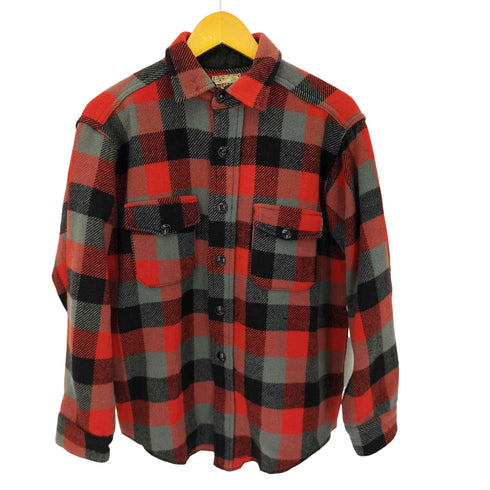 メルトン melton 60S WOOL ウールバッファローチェックシャツ メンズ FREE